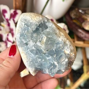 💙Raw Druzy Celestite Diving Energy Crystal Specimen Cluster💙